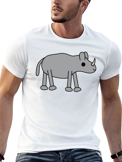 Rhino Graphic Tee - Casual Style