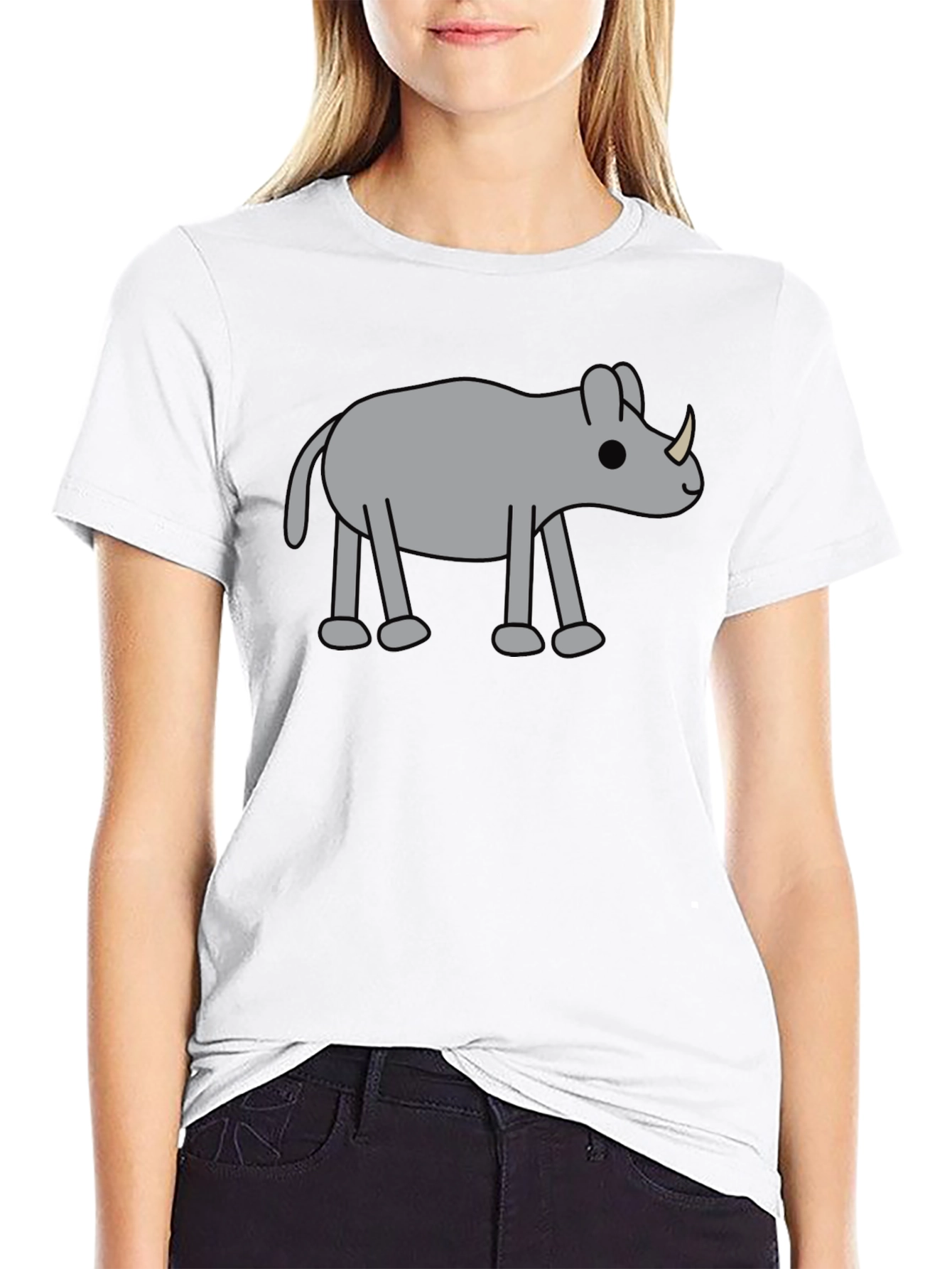 Rhino Graphic Tee - Casual Style