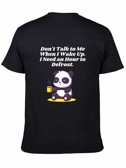 Funny Panda Coffee T-Shirt: Dont Talk to Me