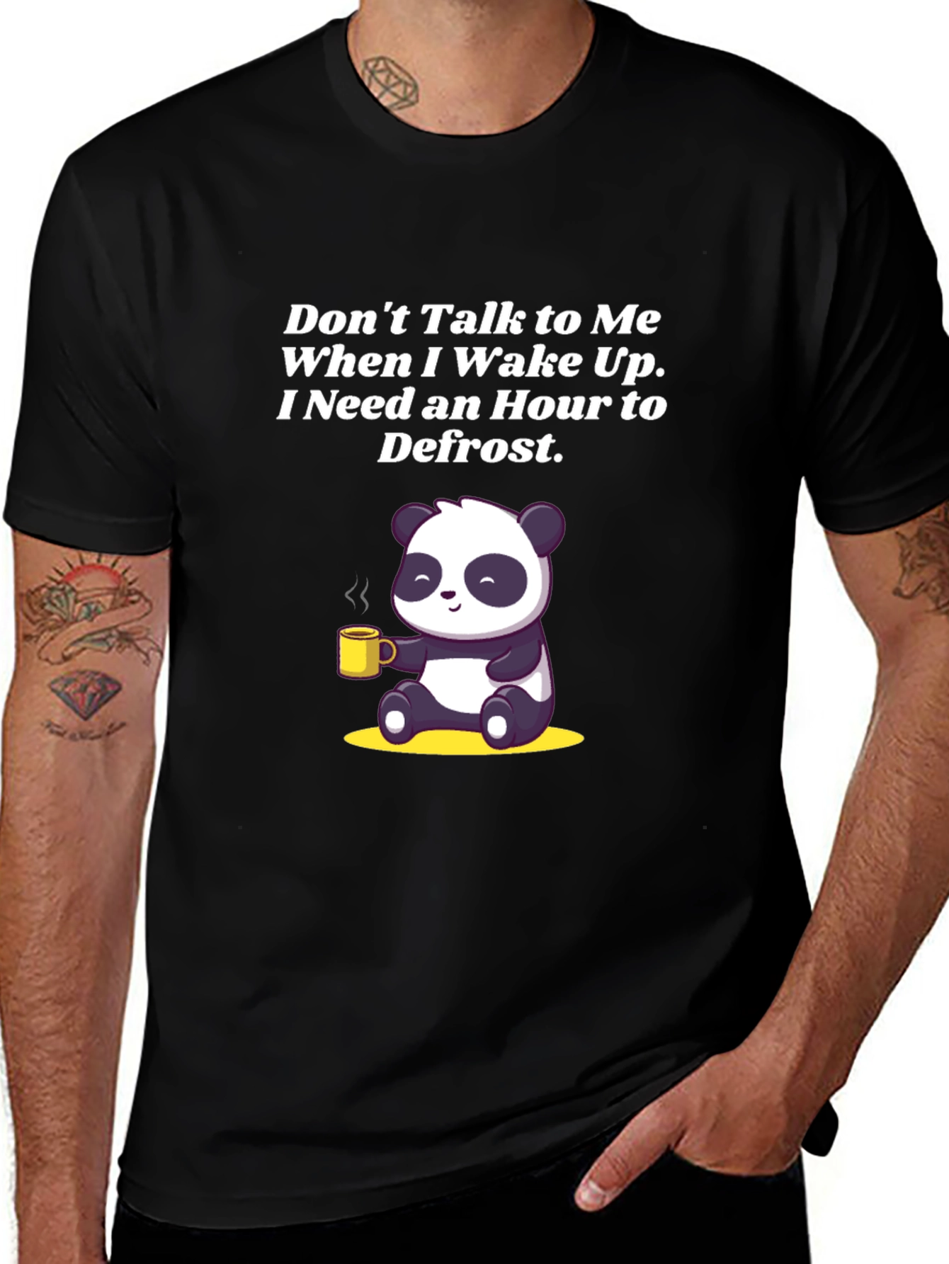 Funny Panda Coffee T-Shirt: Dont Talk to Me
