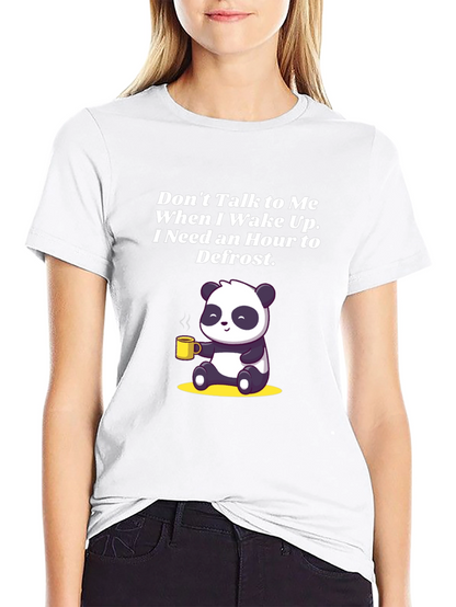 Funny Panda Coffee T-Shirt: Dont Talk to Me