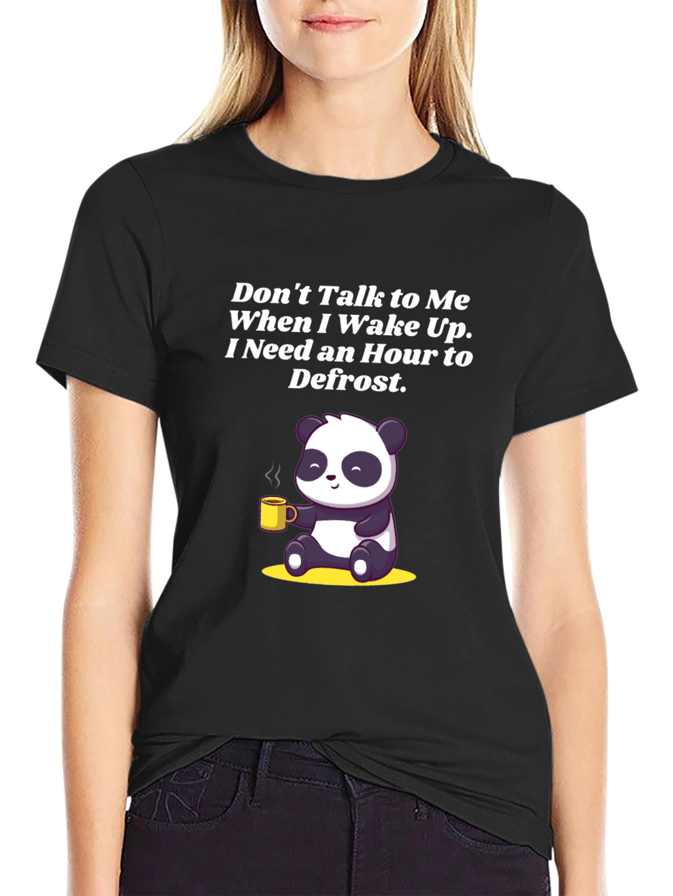 Funny Panda Coffee T-Shirt: Dont Talk to Me