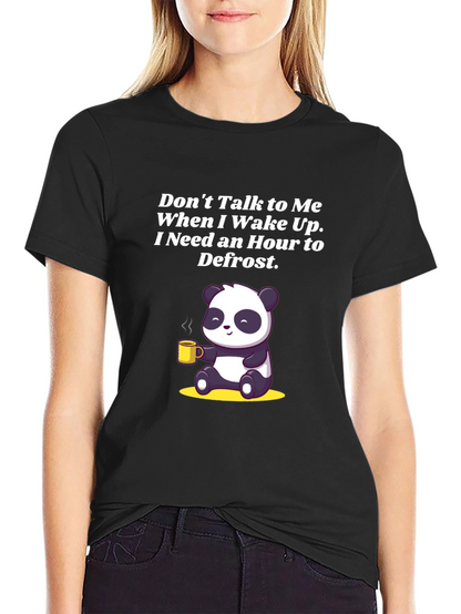 Funny Panda Coffee T-Shirt: Dont Talk to Me