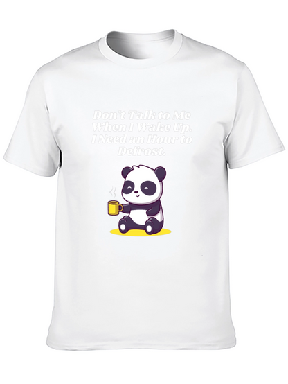Funny Panda Coffee T-Shirt: Dont Talk to Me