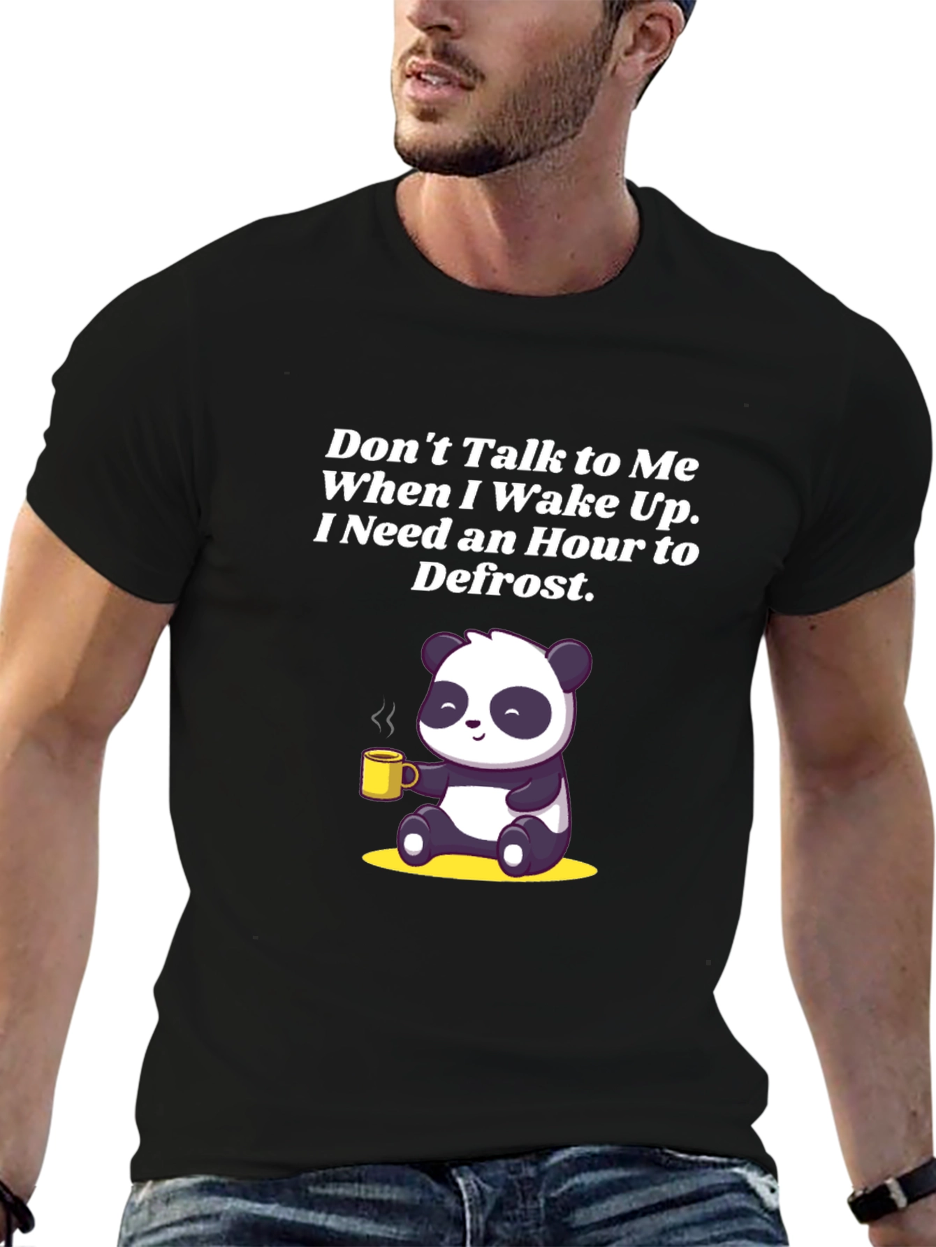 Funny Panda Coffee T-Shirt: Dont Talk to Me