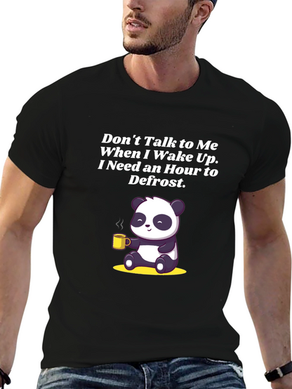 Funny Panda Coffee T-Shirt: Dont Talk to Me