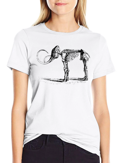 Mammoth Skeleton Graphic Tee - Black