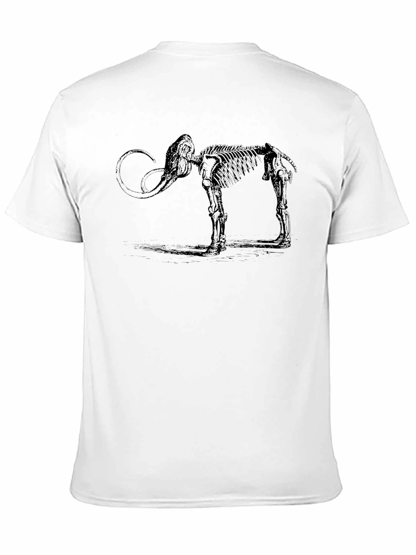Mammoth Skeleton Graphic Tee - Black