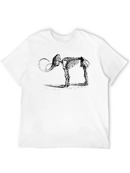 Mammoth Skeleton Graphic Tee - Black
