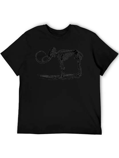 Mammoth Skeleton Graphic Tee - Black