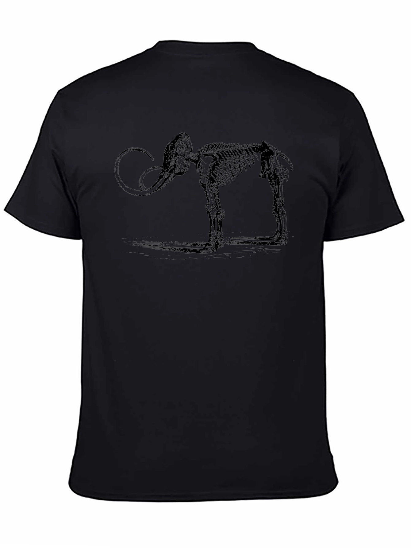 Mammoth Skeleton Graphic Tee - Black