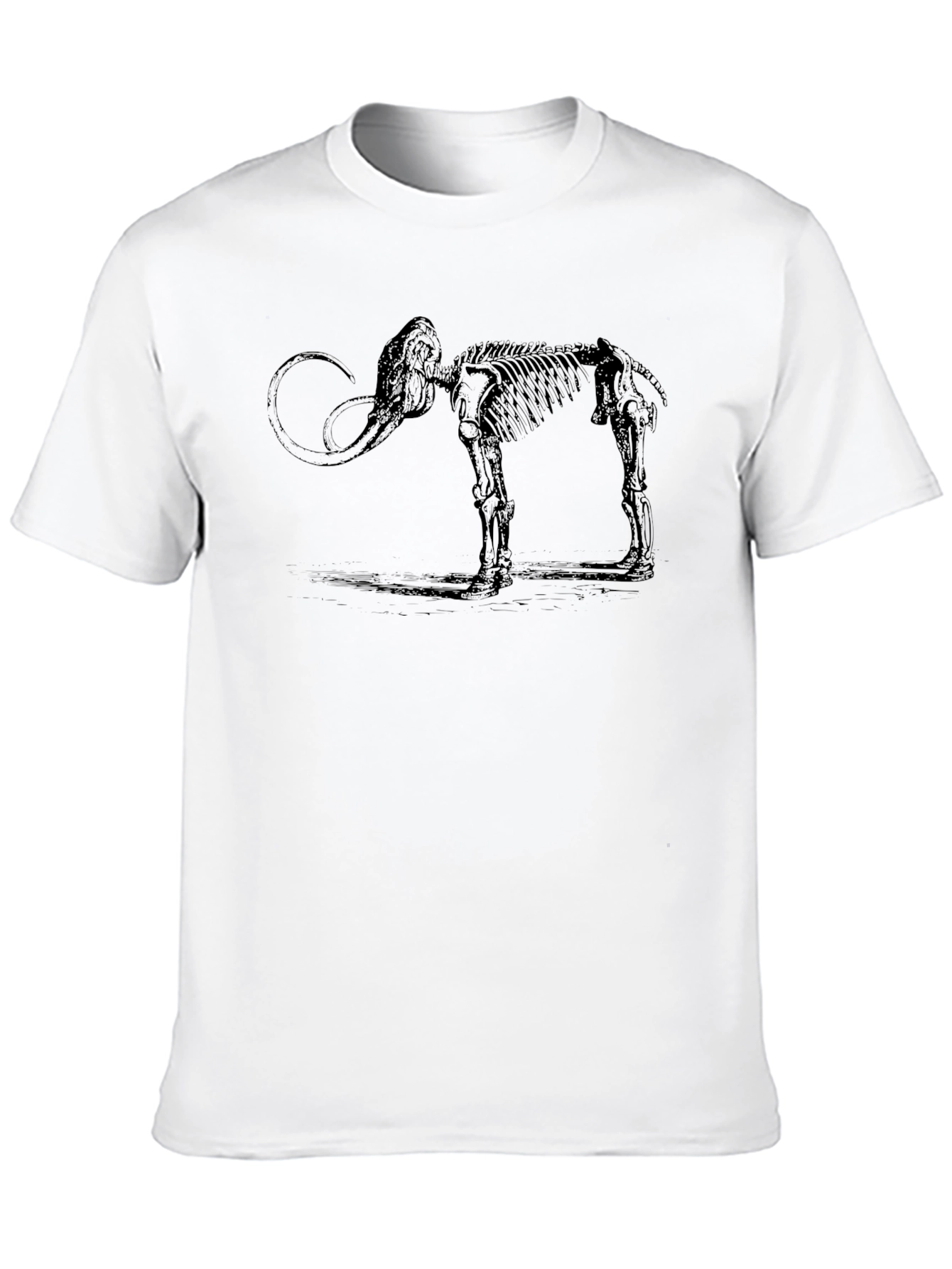 Mammoth Skeleton Graphic Tee - Black