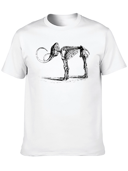Mammoth Skeleton Graphic Tee - Black