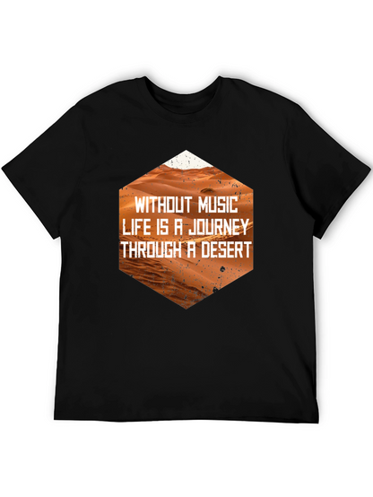 Music is Life Desert Journey Black Tee