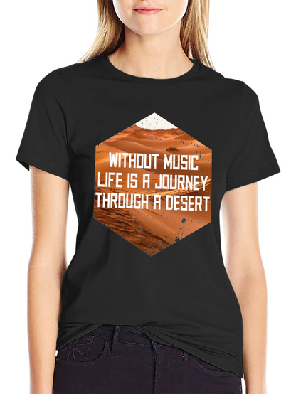 Music is Life Desert Journey Black Tee