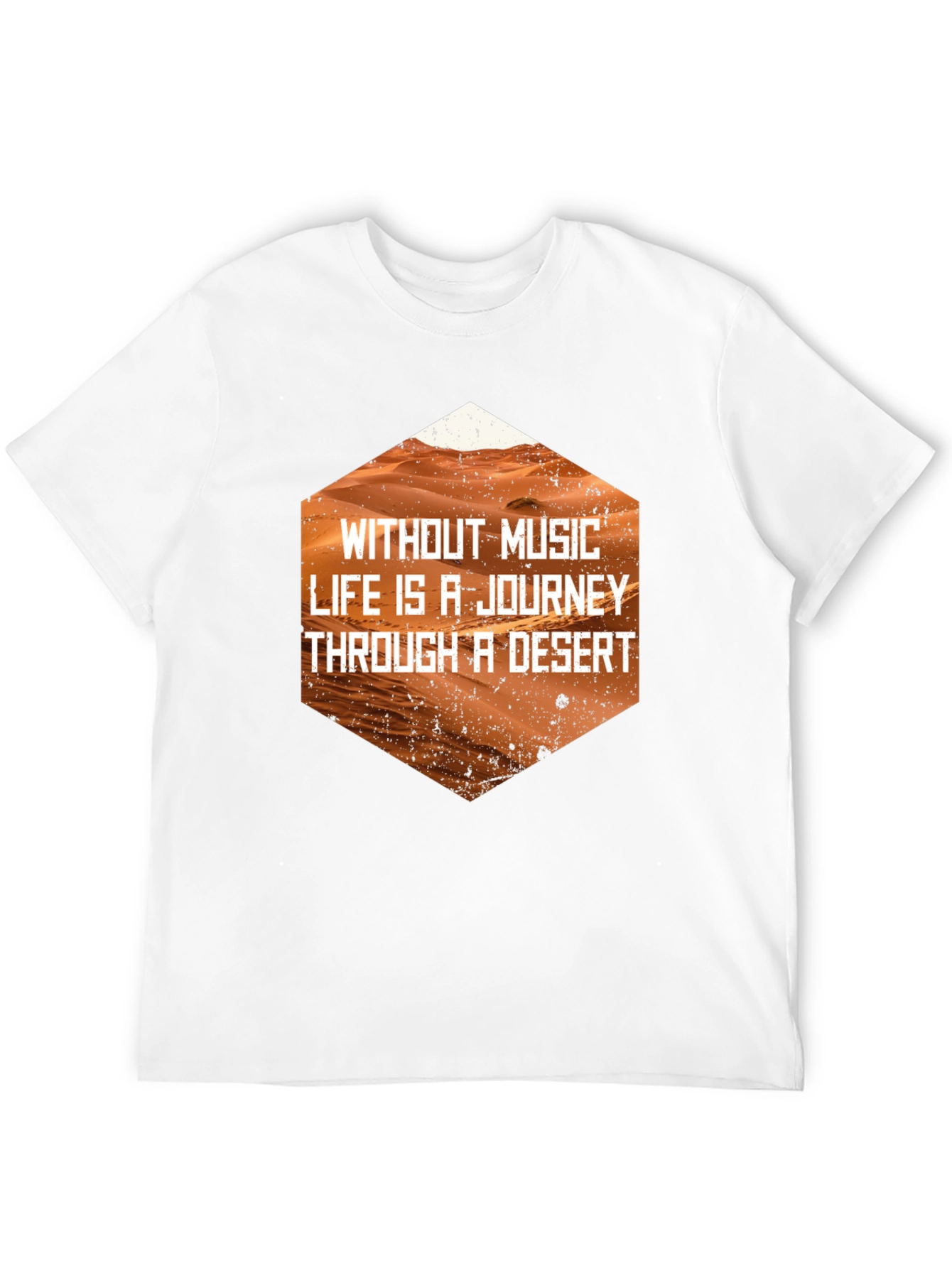 Music is Life Desert Journey Black Tee