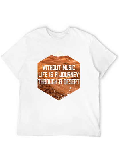 Music is Life Desert Journey Black Tee
