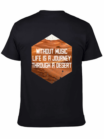 Music is Life Desert Journey Black Tee