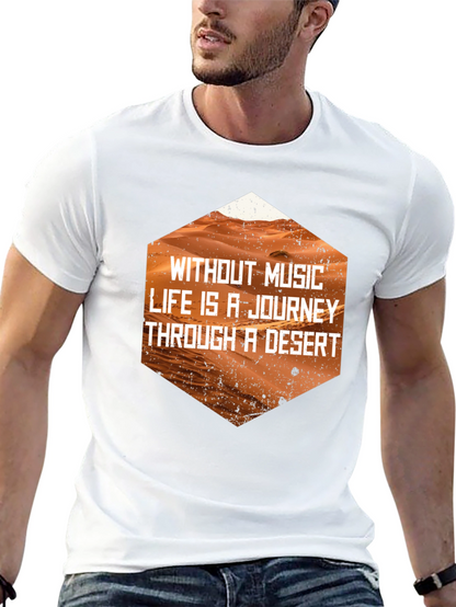 Music is Life Desert Journey Black Tee
