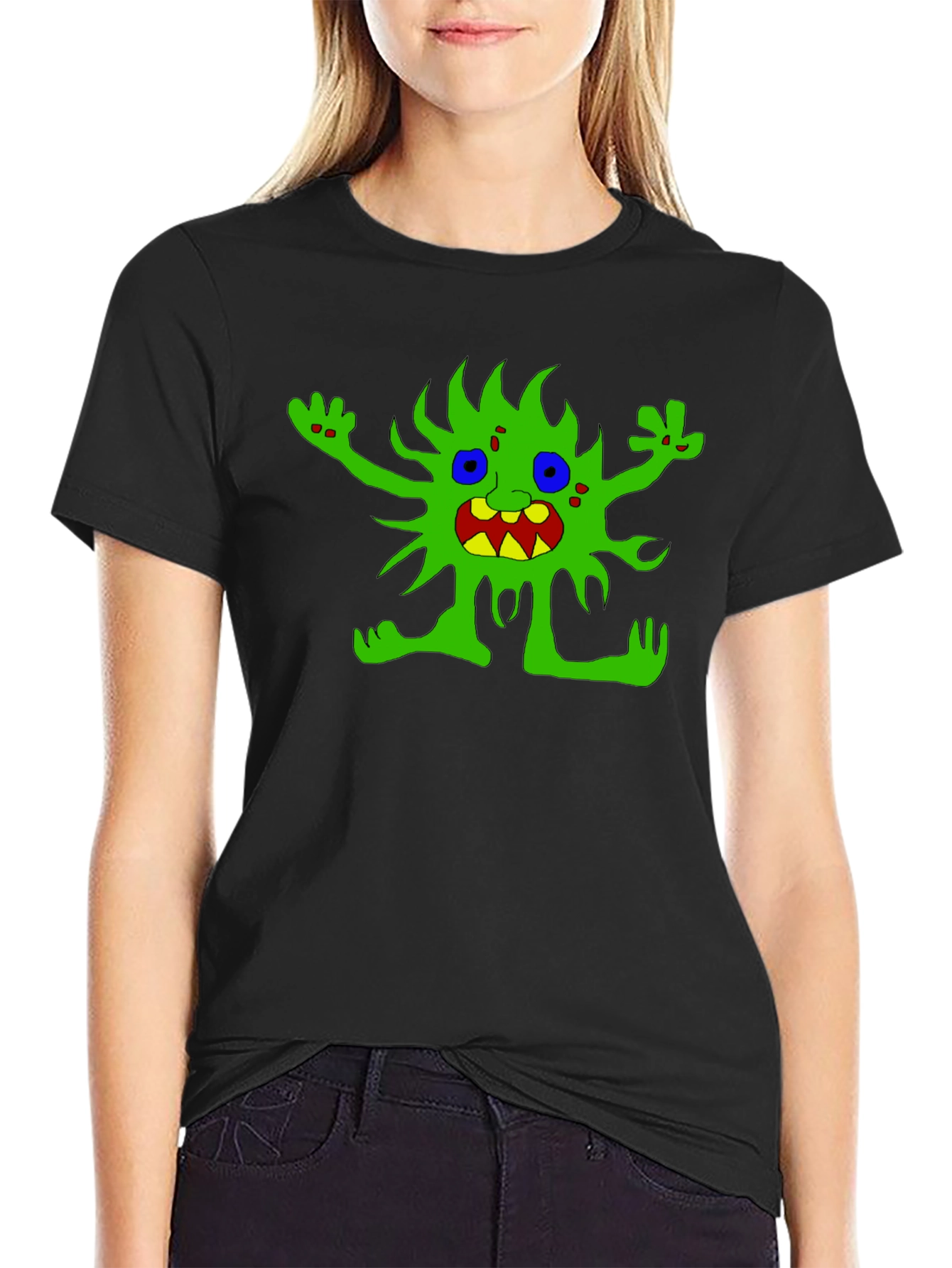 Monster Graphic Black T-Shirt