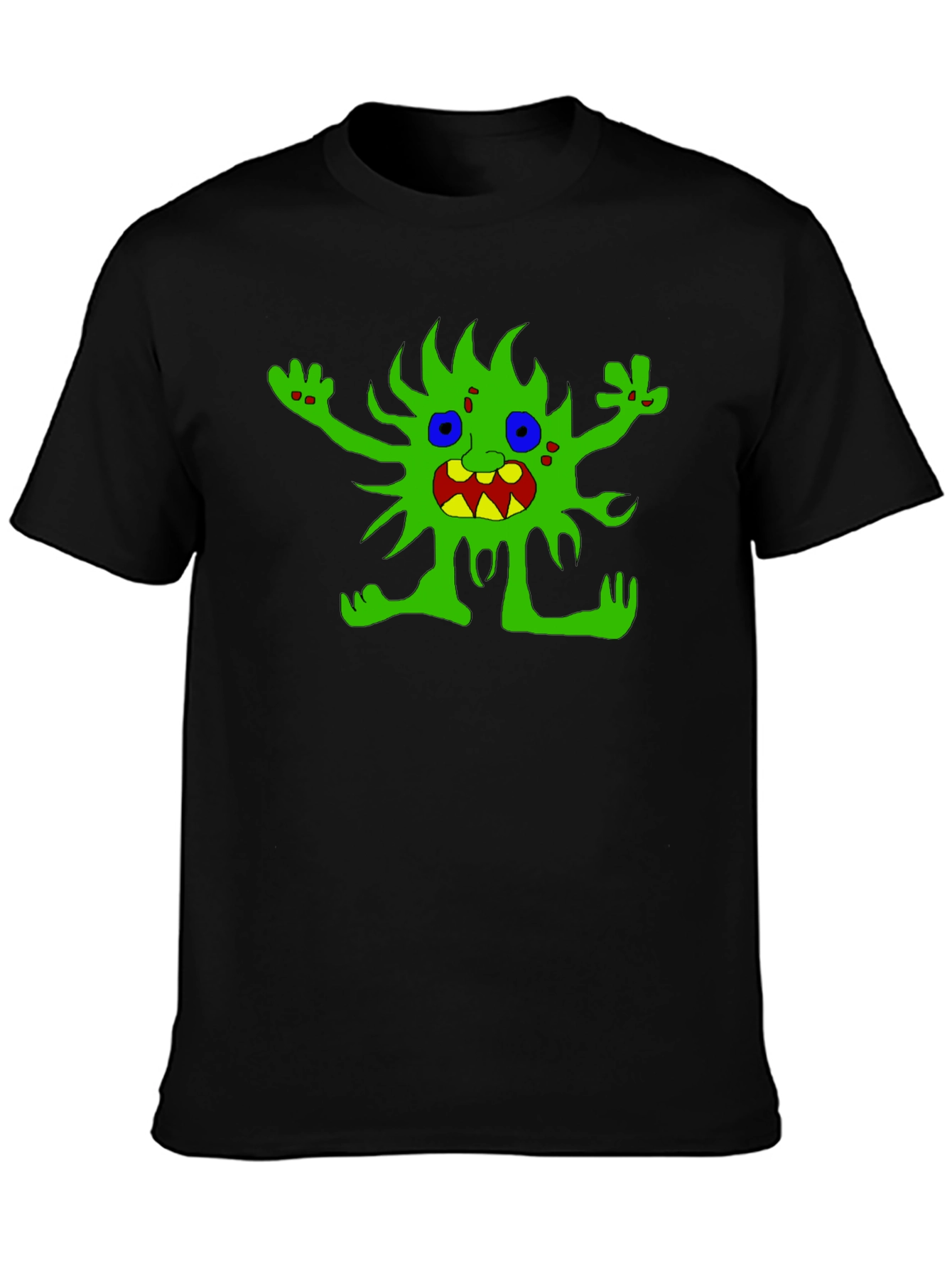 Monster Graphic Black T-Shirt