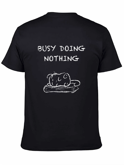 Busy Doing Nothing Cat T-Shirt