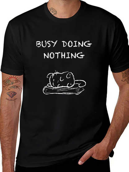 Busy Doing Nothing Cat T-Shirt