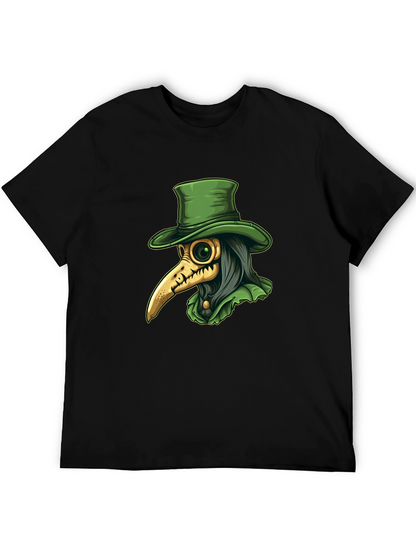 Plague Doctor Tee - Unique Graphic Print T-Shirt