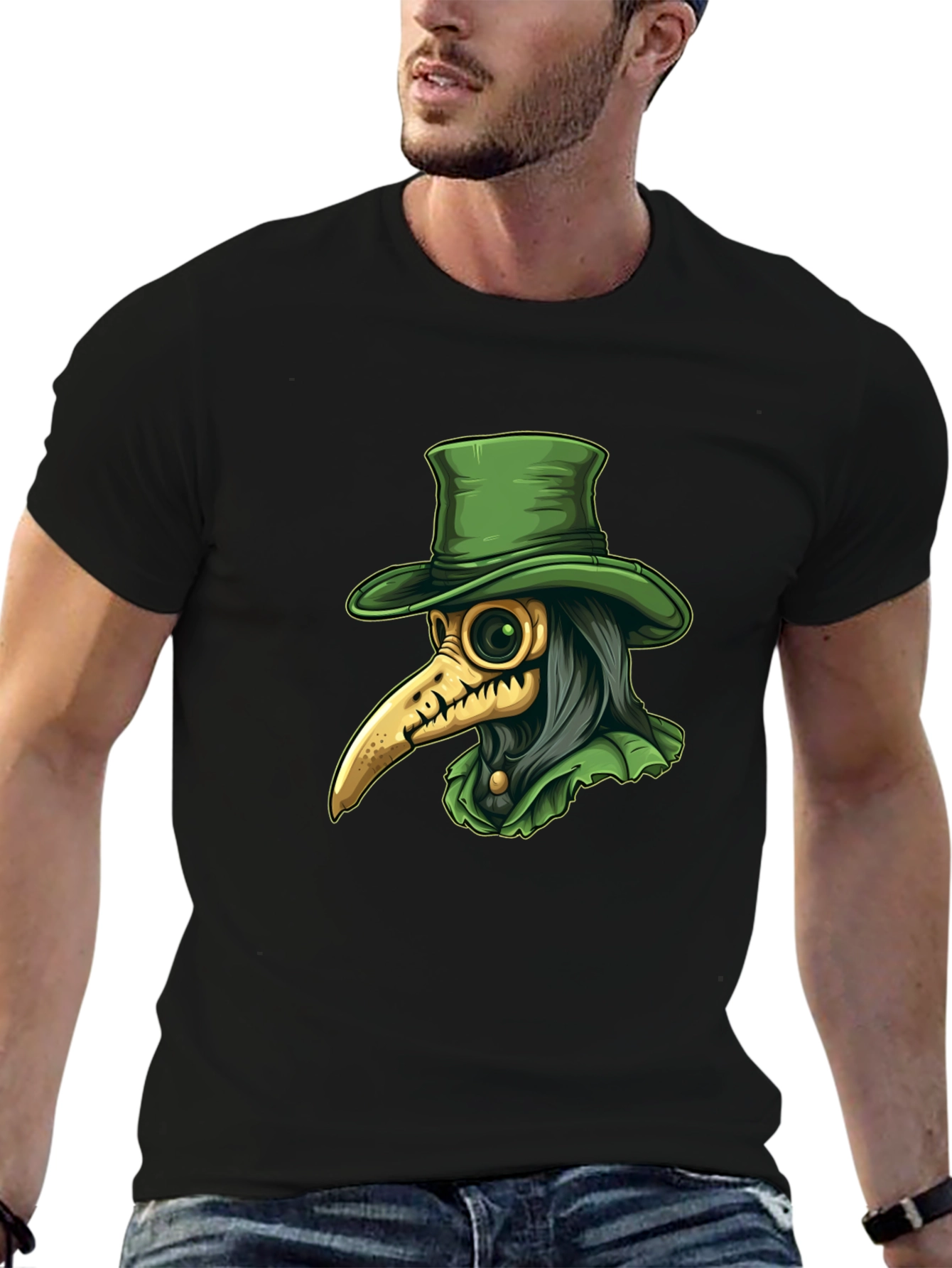 Plague Doctor Tee - Unique Graphic Print T-Shirt