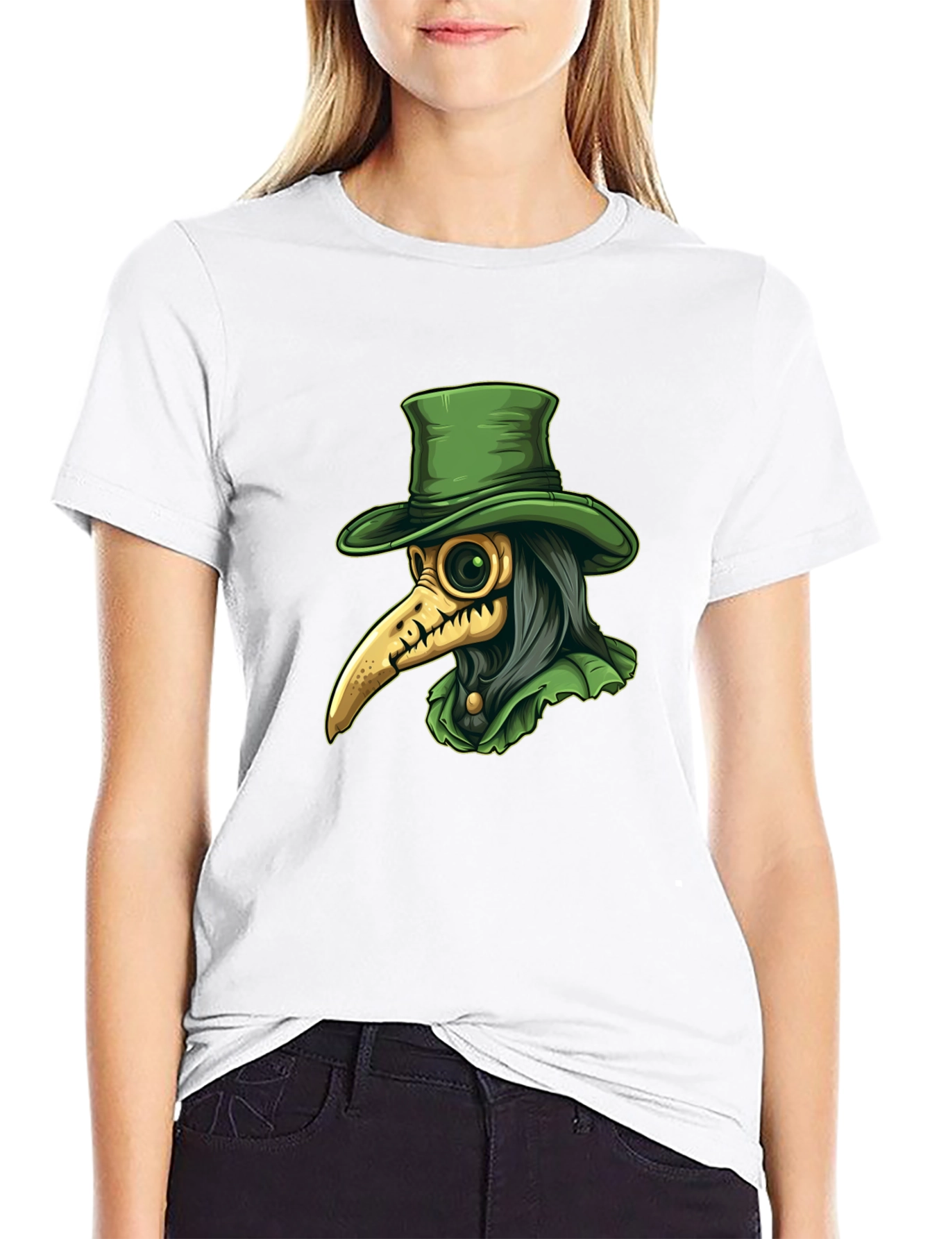 Plague Doctor Tee - Unique Graphic Print T-Shirt