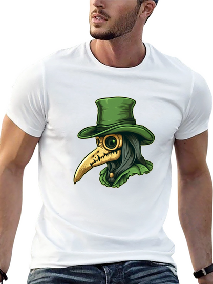 Plague Doctor Tee - Unique Graphic Print T-Shirt