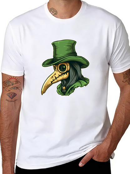 Plague Doctor Tee - Unique Graphic Print T-Shirt