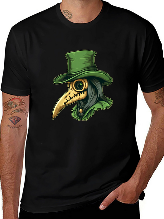 Plague Doctor Tee - Unique Graphic Print T-Shirt