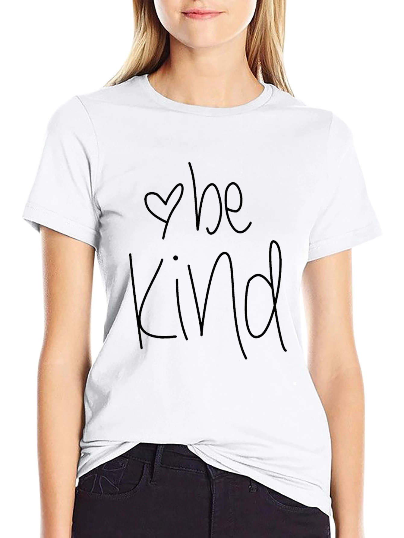 Be Kind T-Shirt - Soft Cotton Crew Neck Tee
