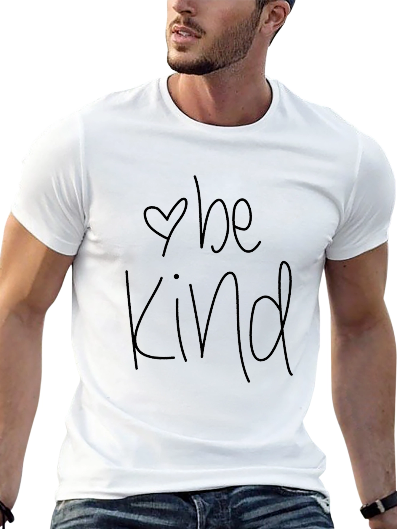 Be Kind T-Shirt - Soft Cotton Crew Neck Tee