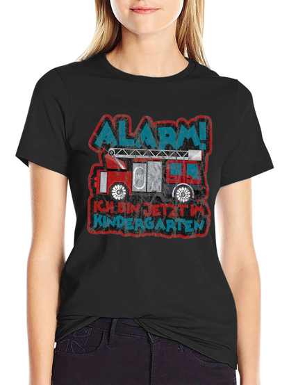 Alarm! Kindergarten Fire Truck T-Shirt