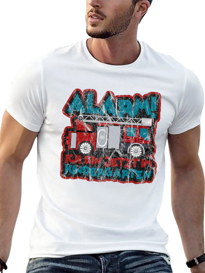 Alarm! Kindergarten Fire Truck T-Shirt