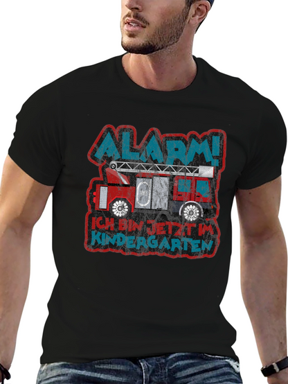 Alarm! Kindergarten Fire Truck T-Shirt