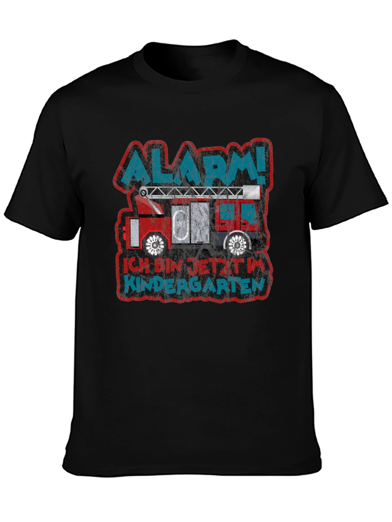 Alarm! Kindergarten Fire Truck T-Shirt