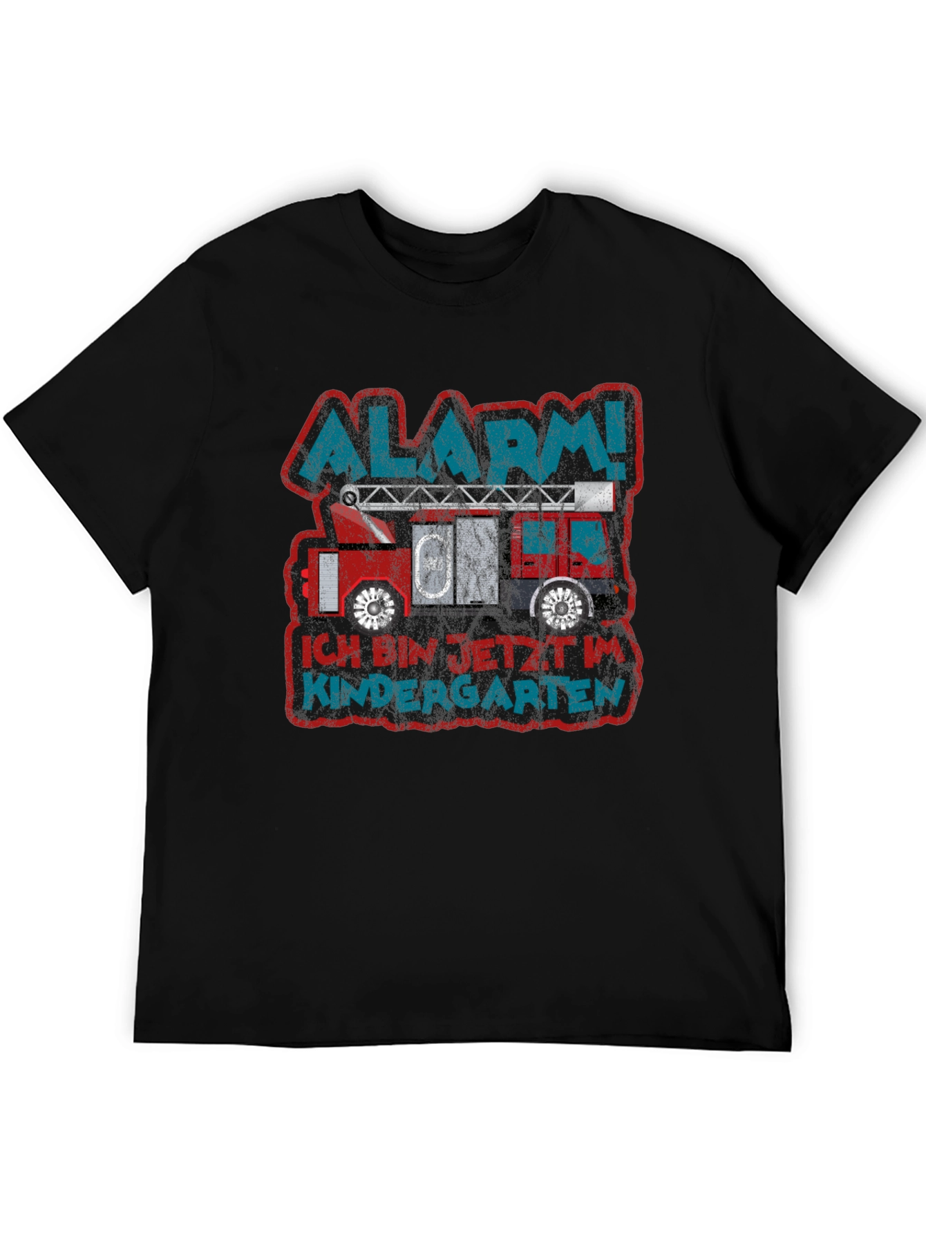 Alarm! Kindergarten Fire Truck T-Shirt