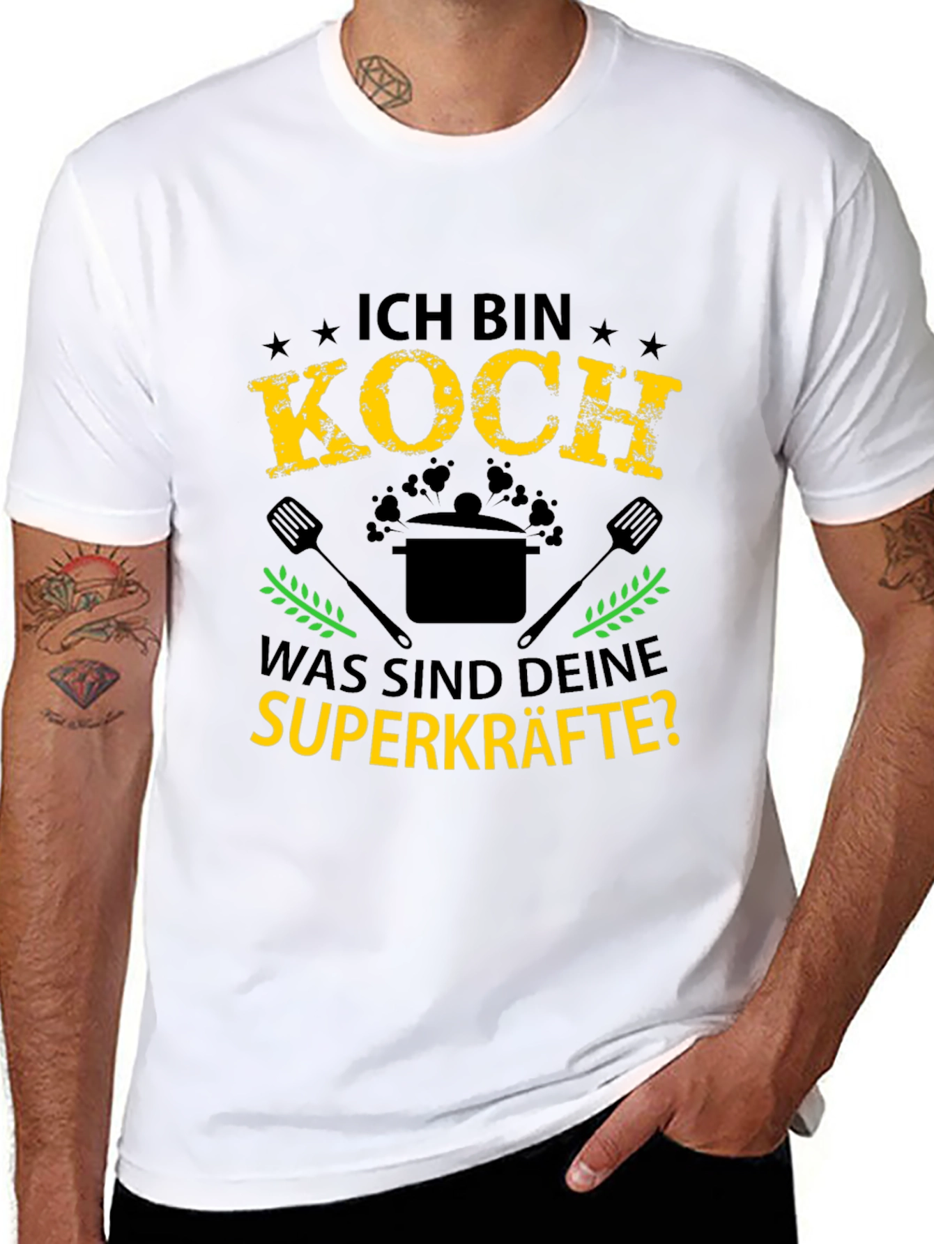 Ich Bin Koch T-Shirt: Chef Superpowers Tee