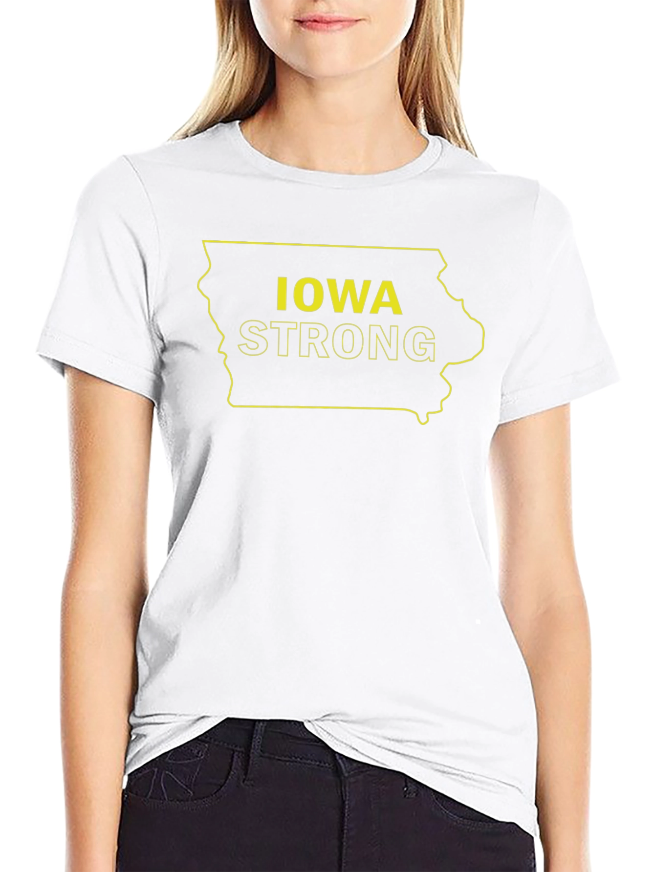 Iowa Strong Graphic T-Shirt - Black