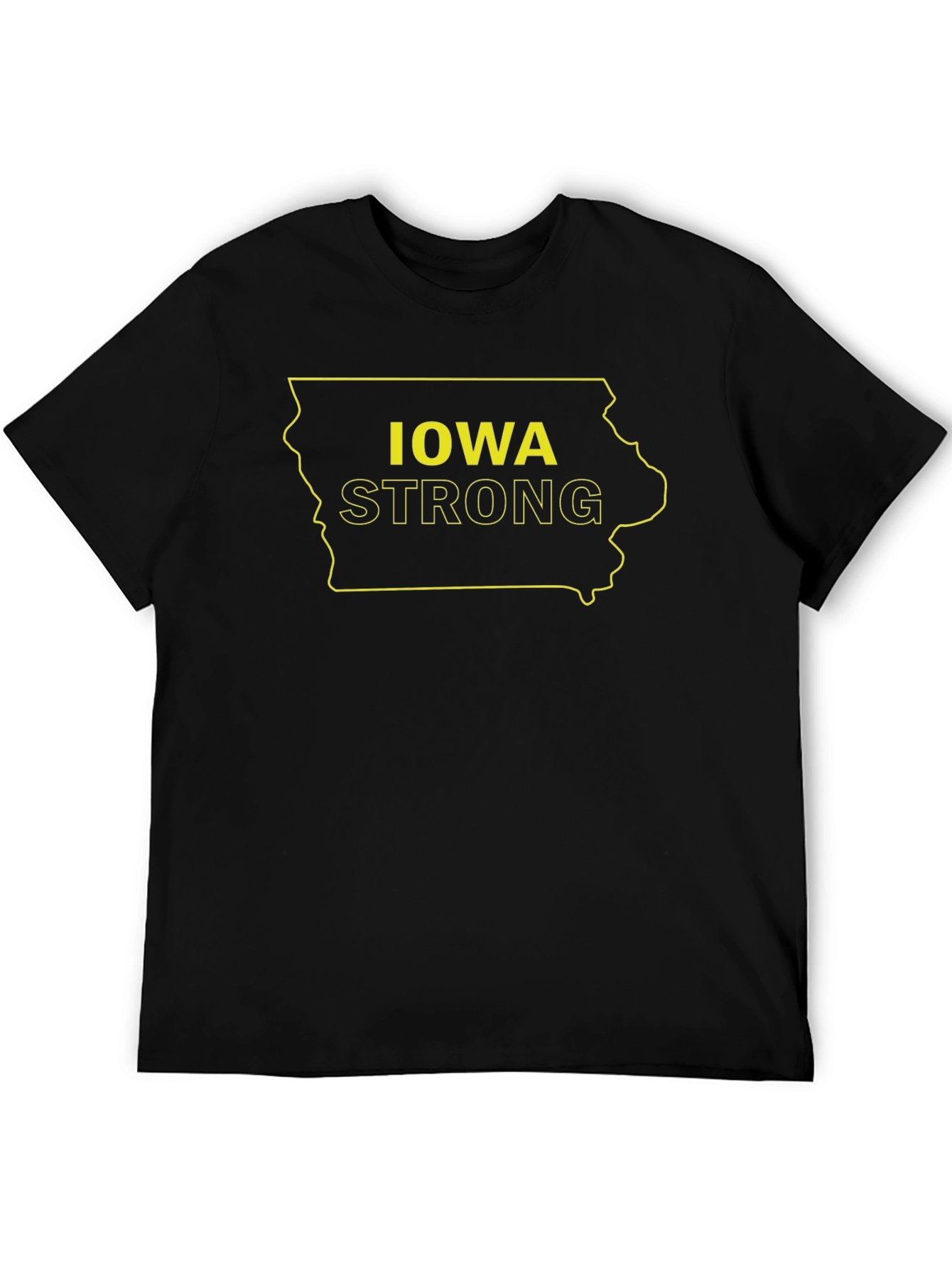 Iowa Strong Graphic T-Shirt - Black
