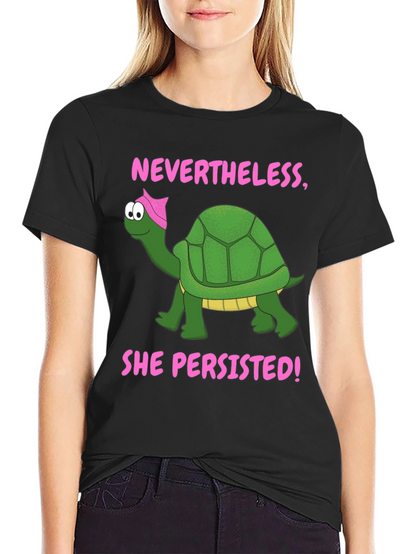 Nevertheless She Persisted Turtle T-Shirt