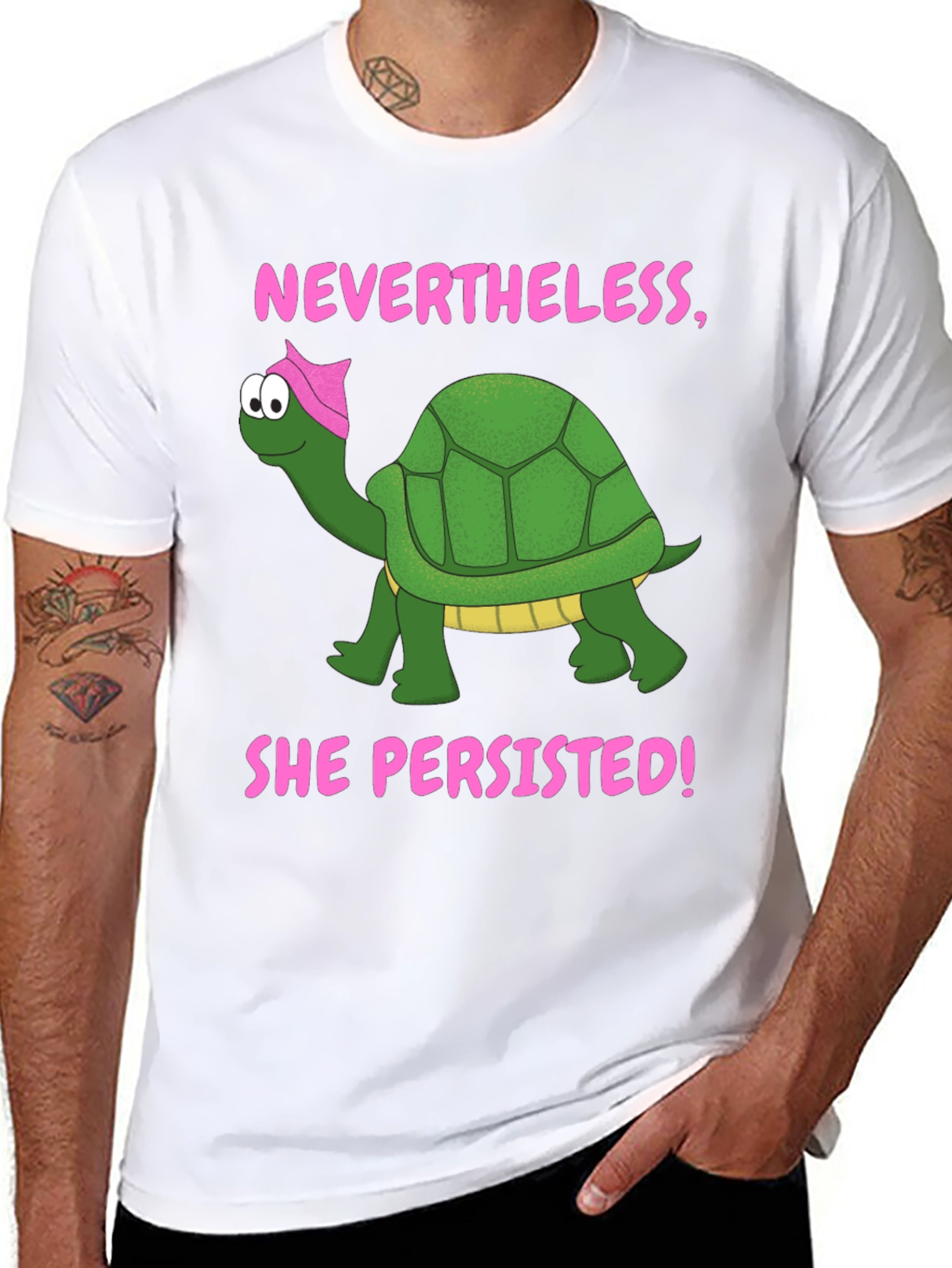 Nevertheless She Persisted Turtle T-Shirt