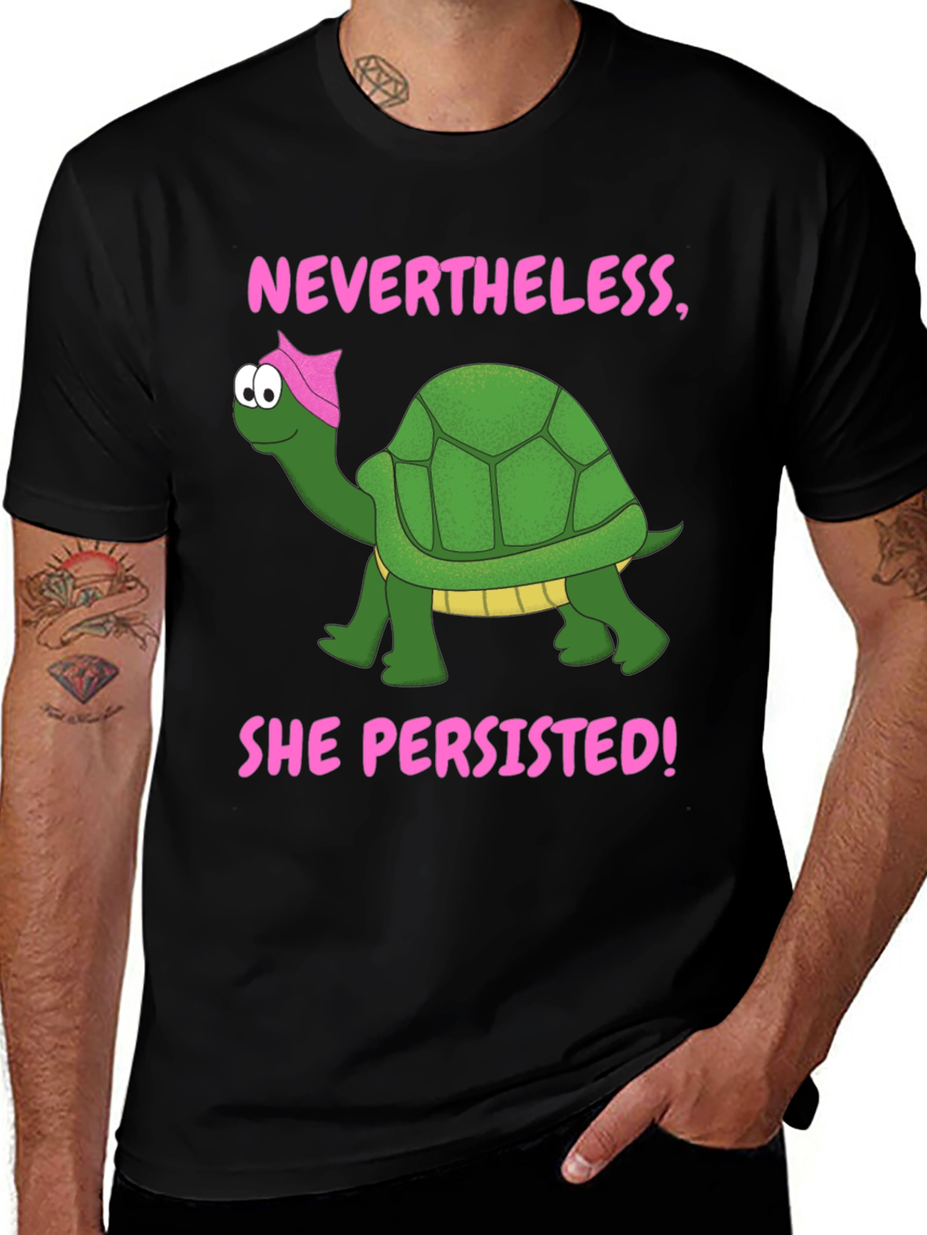 Nevertheless She Persisted Turtle T-Shirt