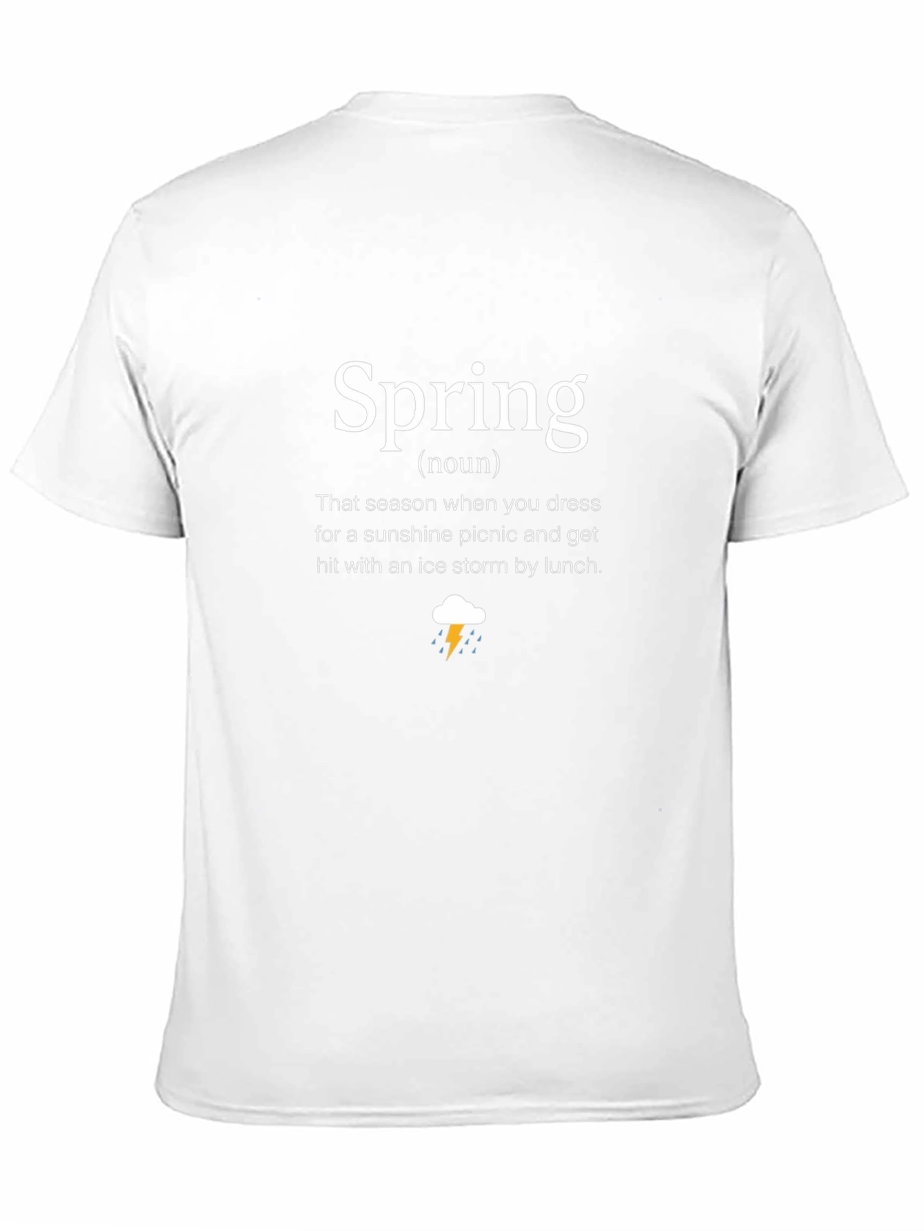 Funny Spring Definition Black T-Shirt