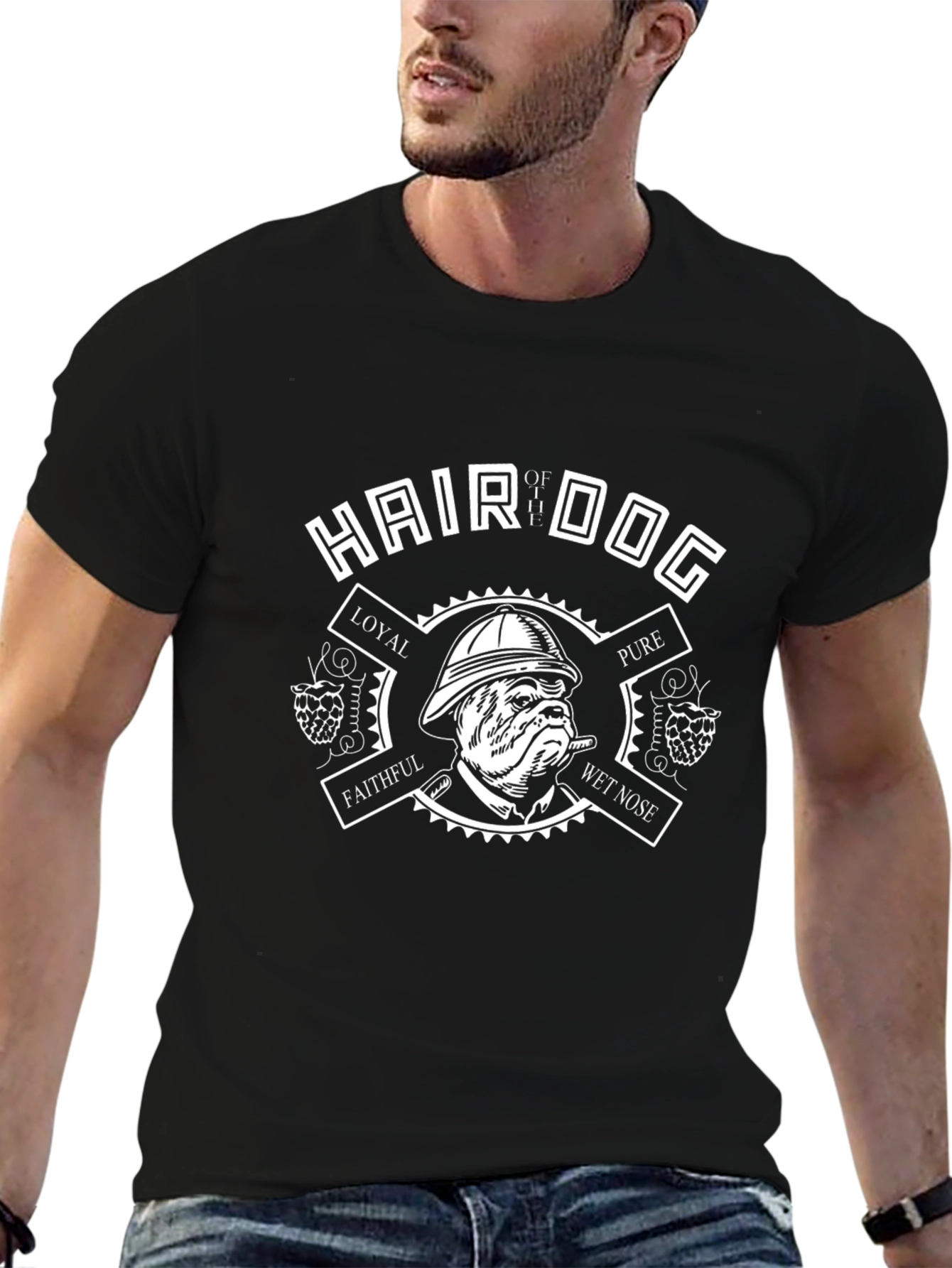Hair of the Dog T-Shirt - Bulldog Graphic Tee