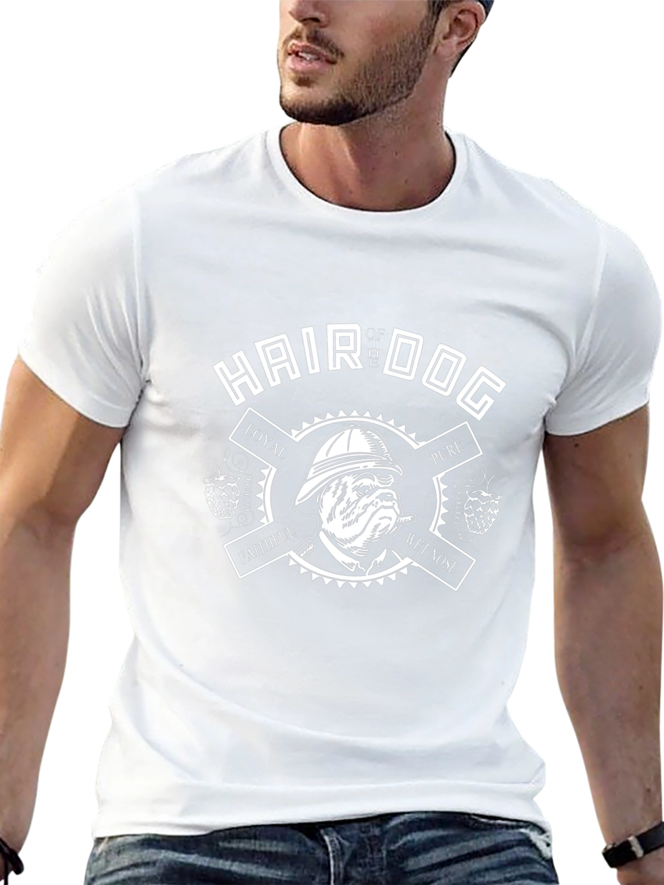 Hair of the Dog T-Shirt - Bulldog Graphic Tee