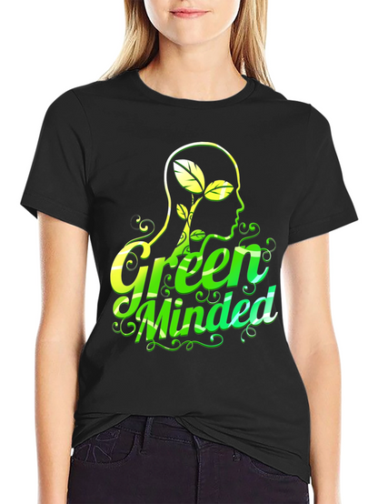Green Minded Graphic T-Shirt - Eco Conscious Design